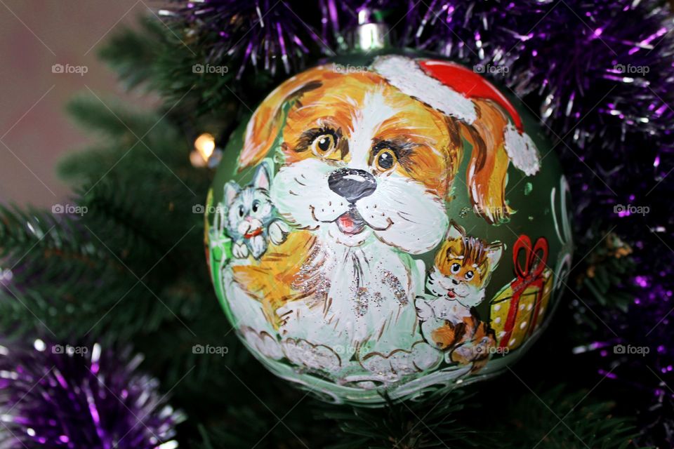 Personalized toy for christmas tree.