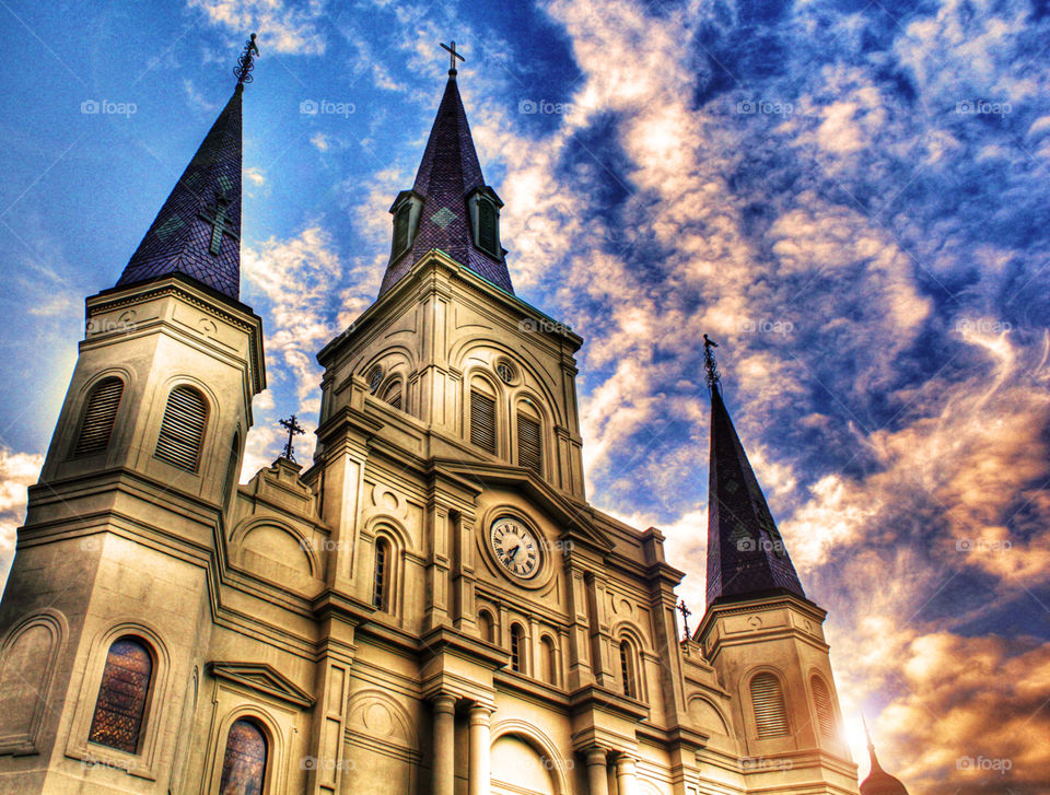 jackson square st. louis cathedral new orleans la by toxiccheese