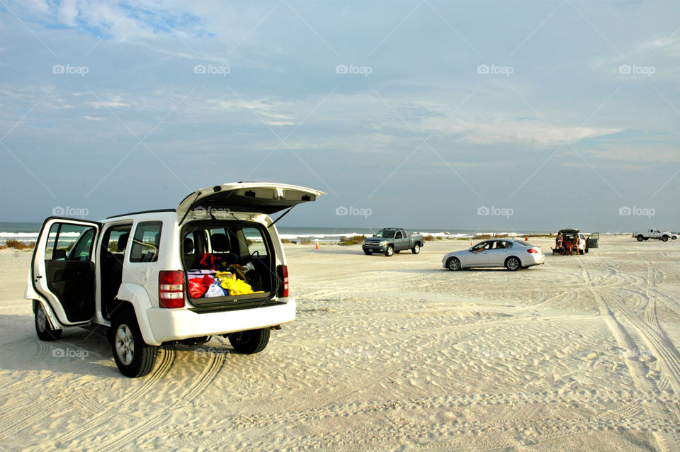 beach car sea holiday by shotmaker