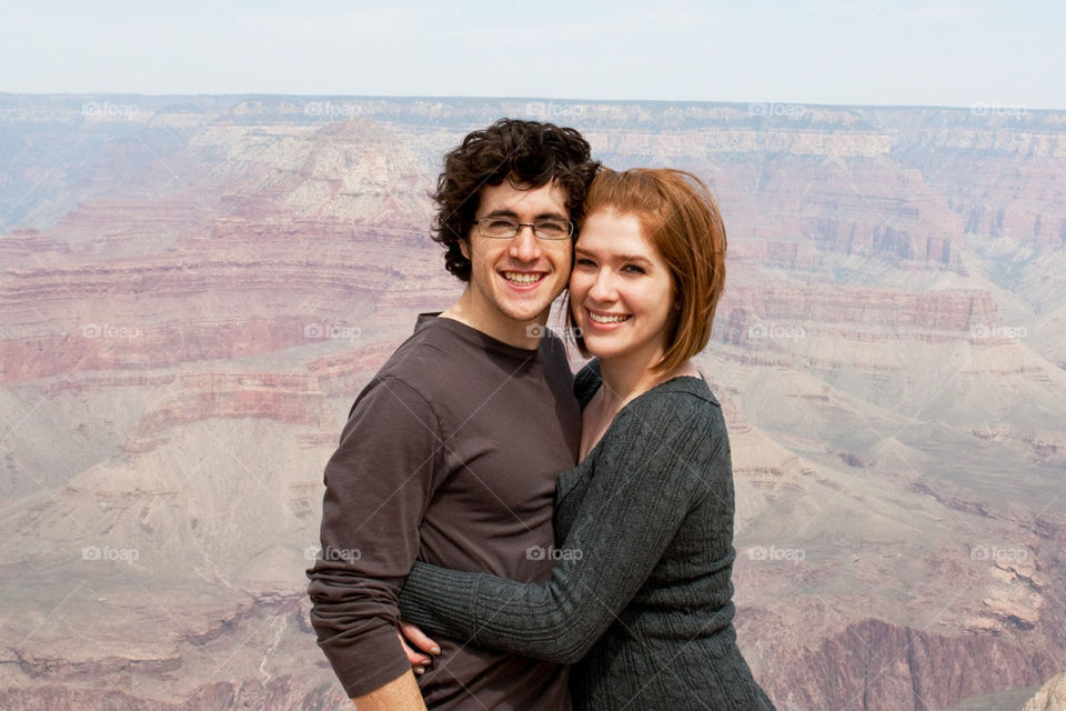 Couple at grand canyon