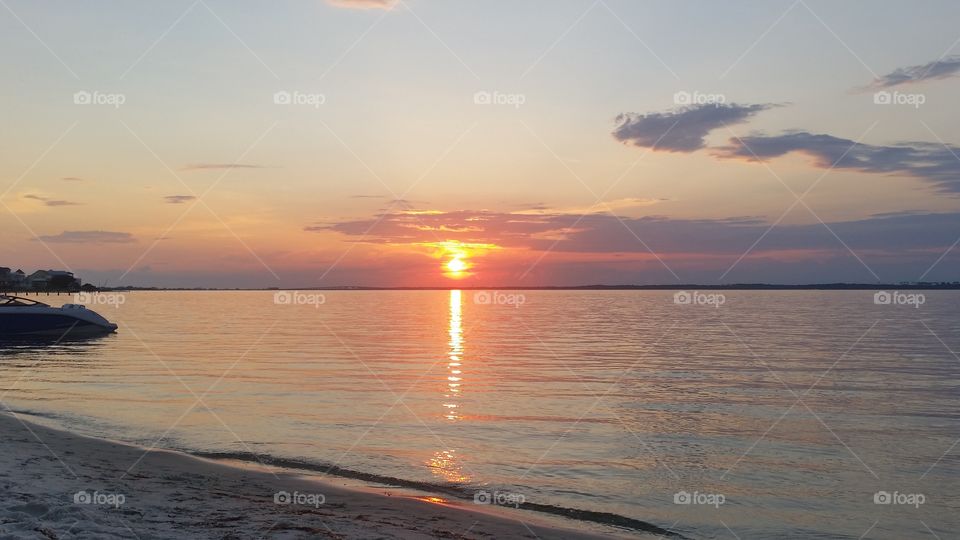 Sunset at a beautiful Florida beach
