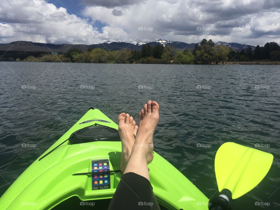 Kayaking in Colorado. 