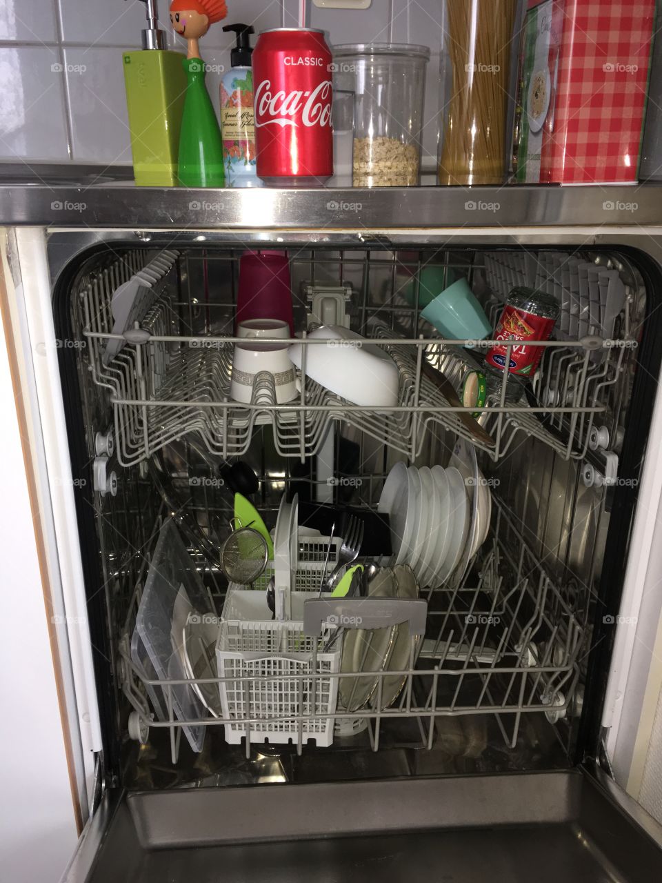 Dishwasher, Washer, Indoors, Rack, Inside