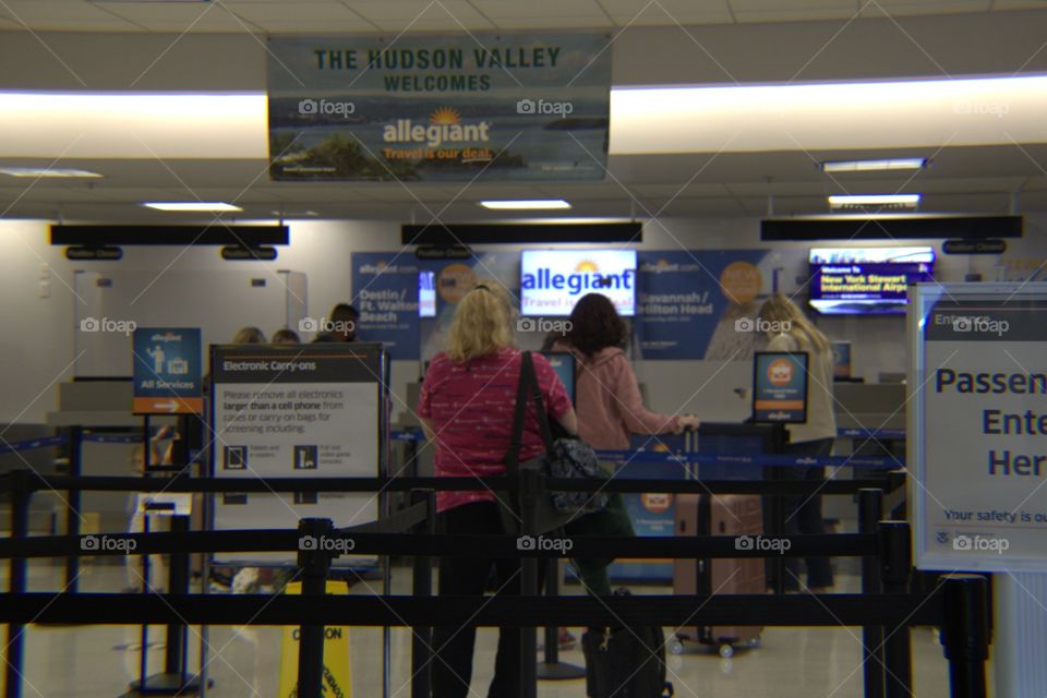 Ticket Counter at the Airport