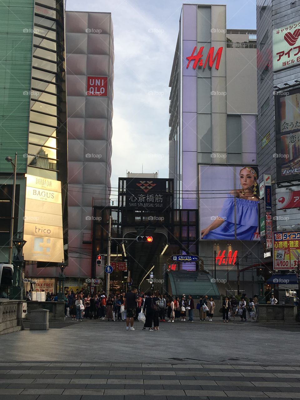 Sinsaibashi street in Osaka♡Shopping street♡There are so many people ！！