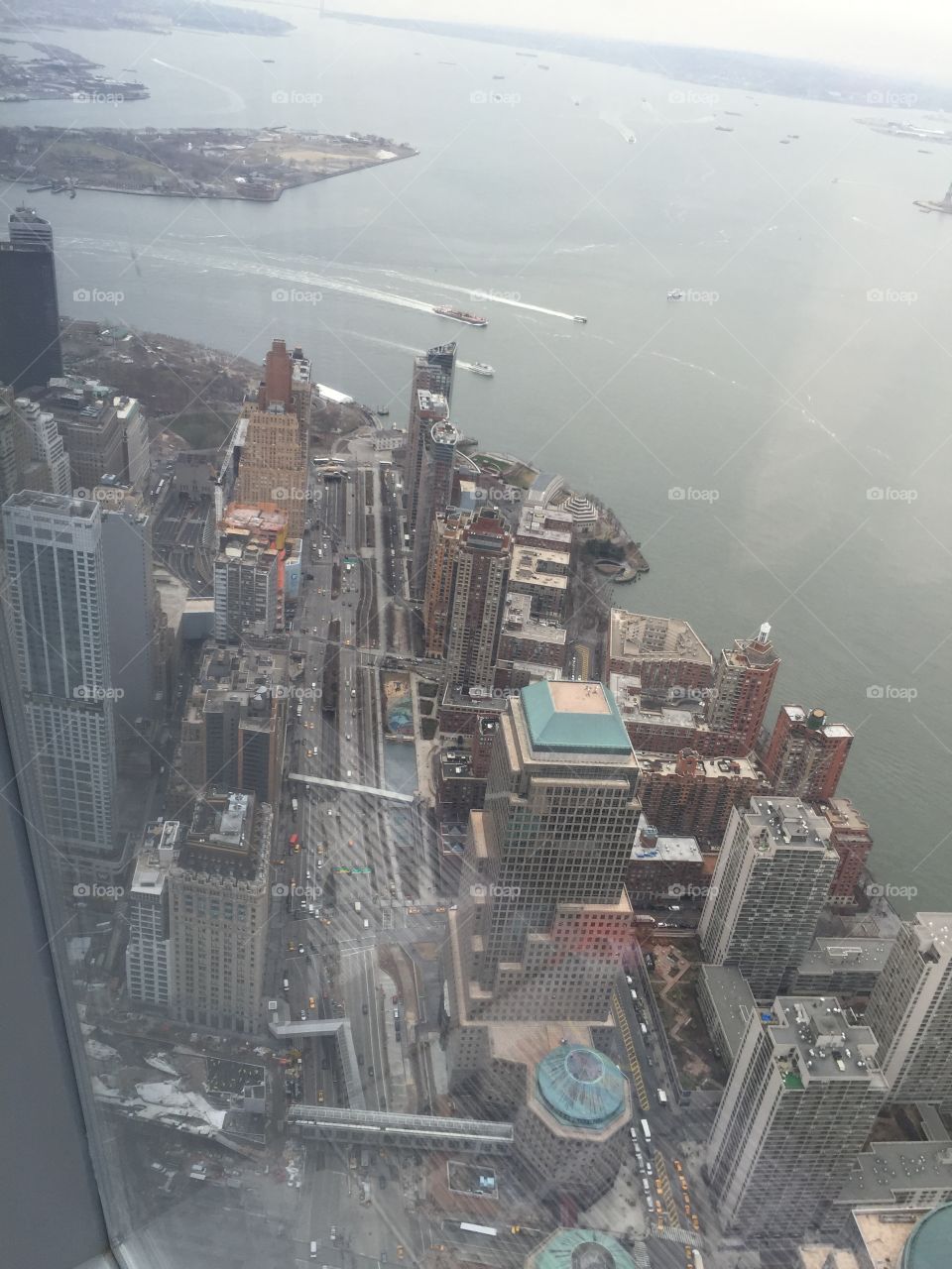 Manhattan view from freedom tower 102th floor