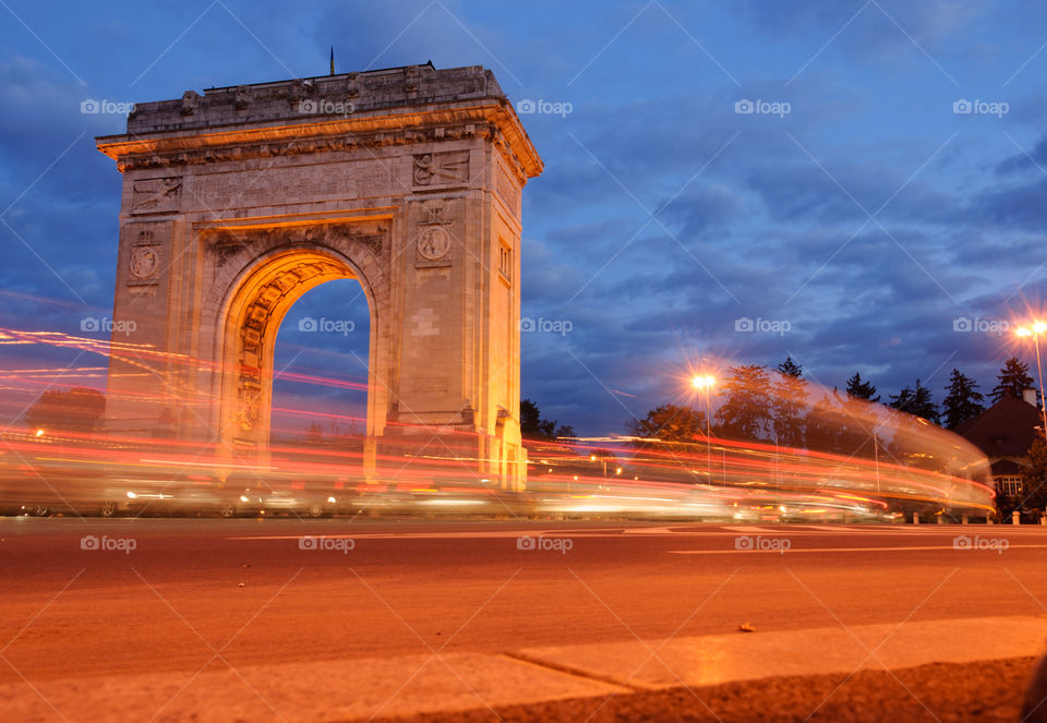 Arch of triumf at nigjt