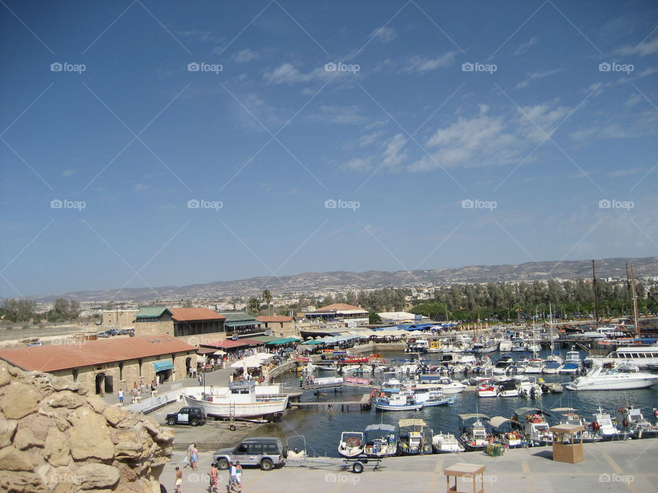 View from Pafos Castle