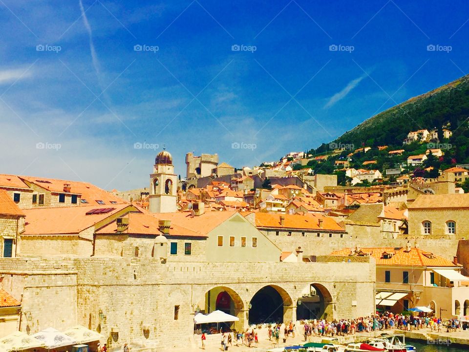 View of the Old town of Dubrovnik