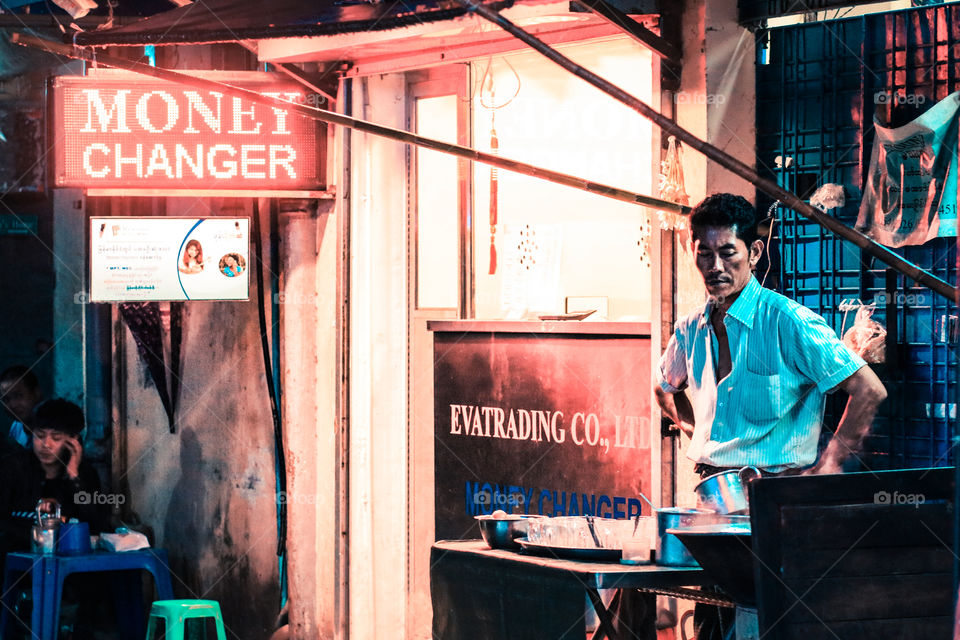 Street food in Myanmar 