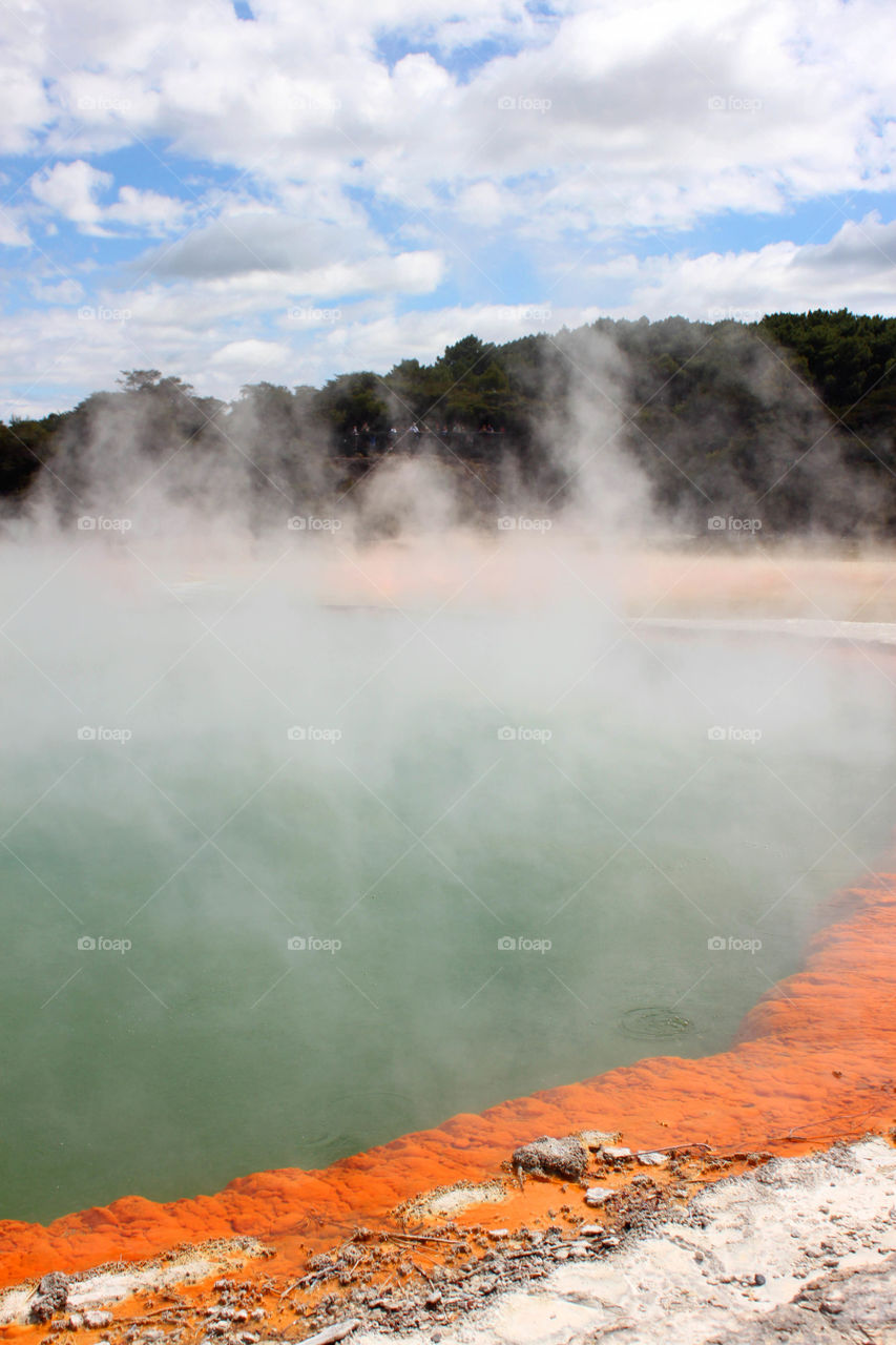 Scenic view of champagne Pool