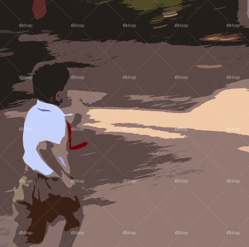 running towards success