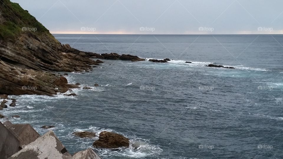 Asturias coast sunset