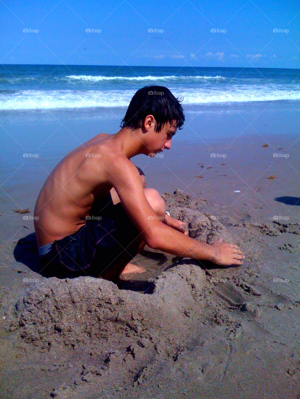 satellite beach beach sand boy by jmsilva59