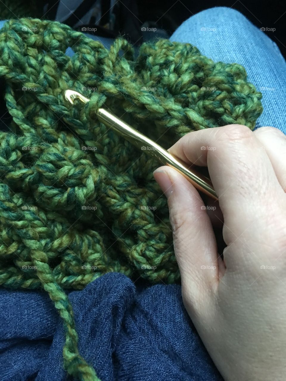 Green yarn 