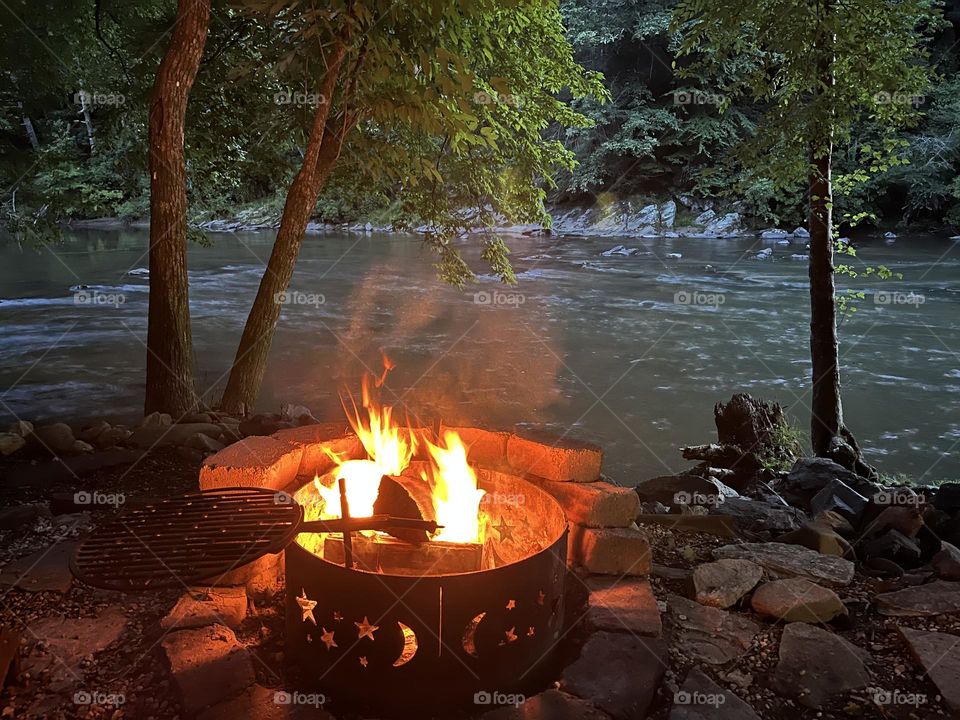 Fire by the River