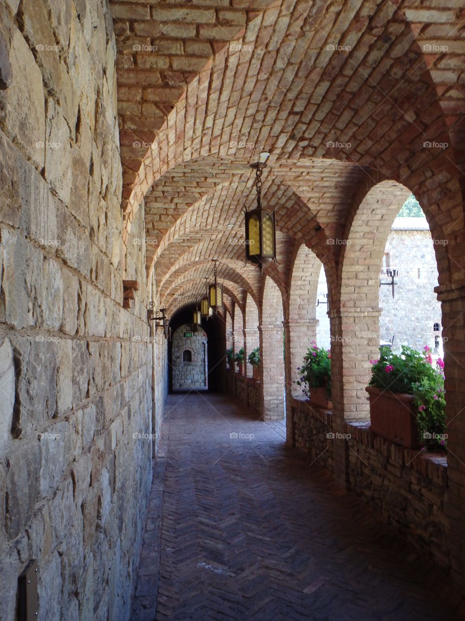 Castle walkway