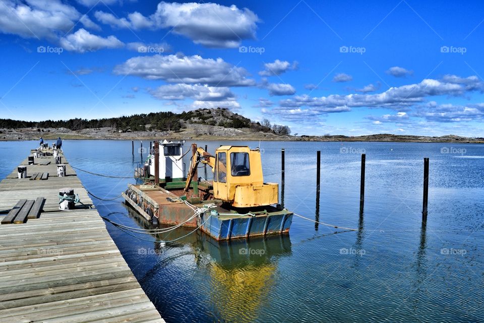 Dock under construction. Dock under construction