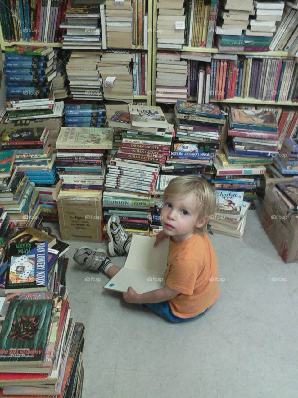 toddler with books unfiltered