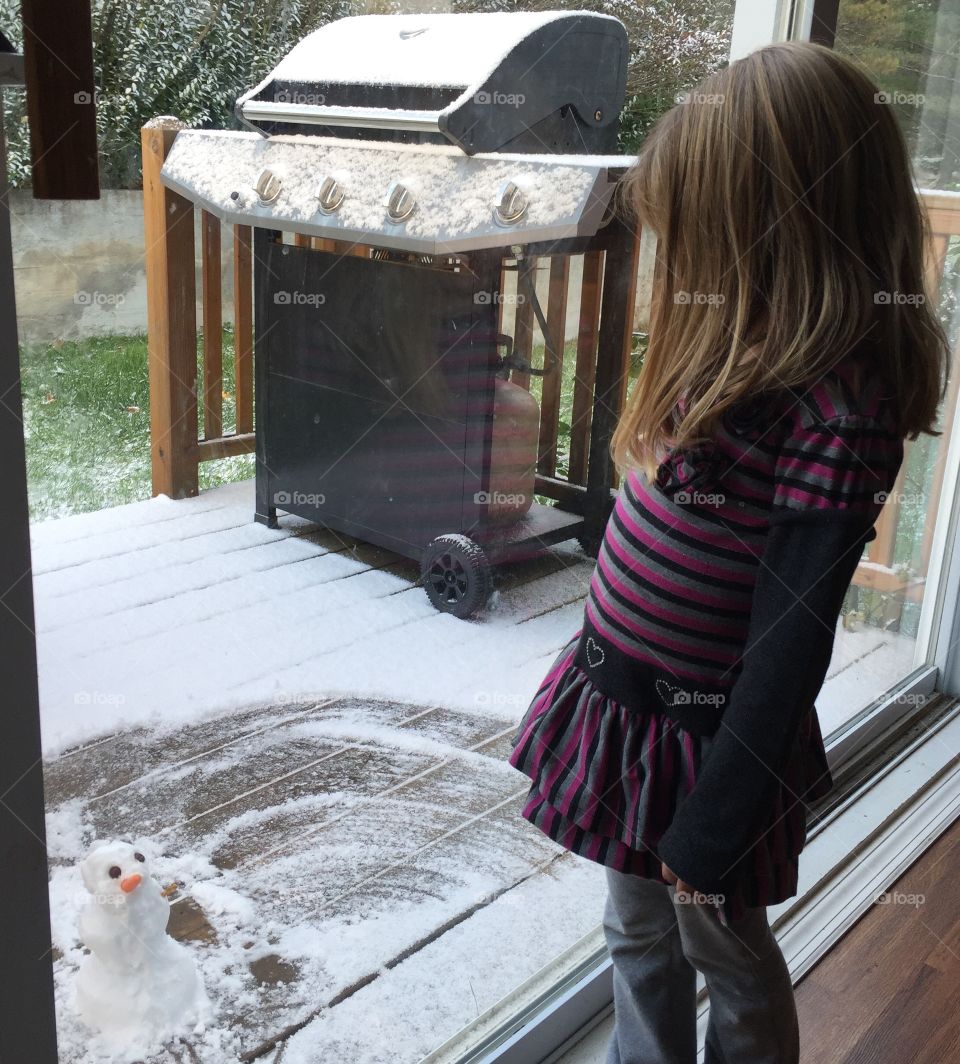 Snowy visitor