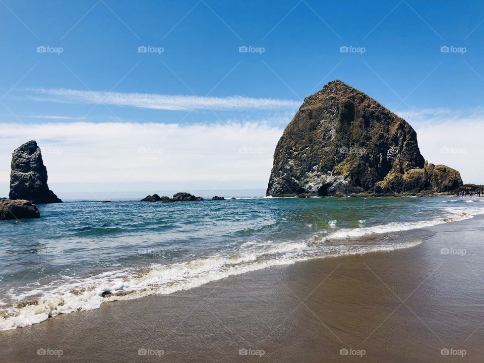 Oregon coast at Haystack Rock!  