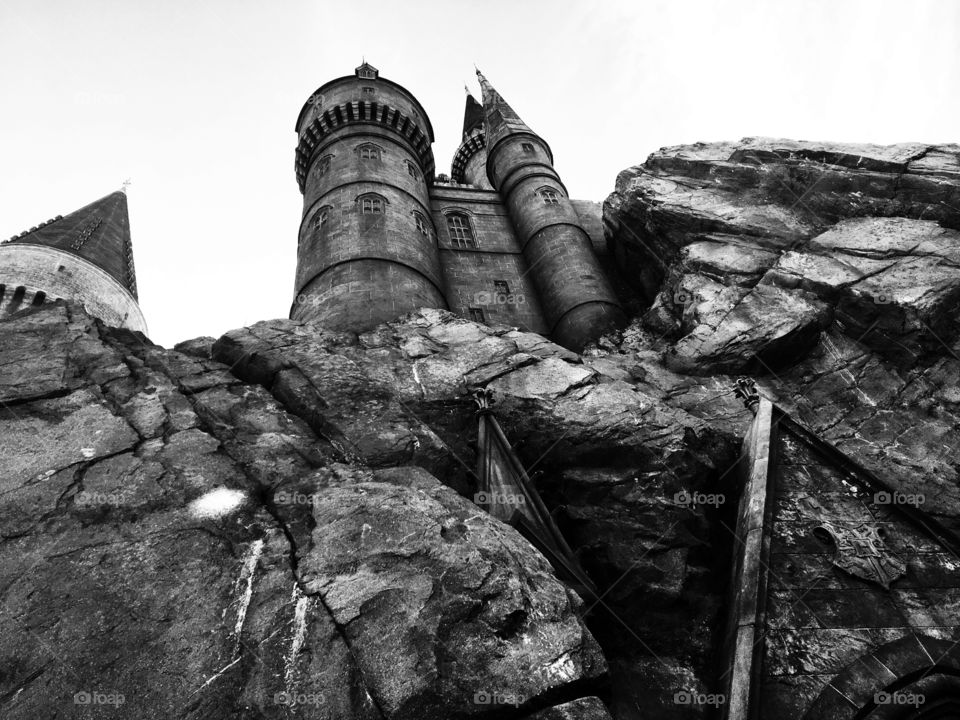 Castle in a Rock Mountain 