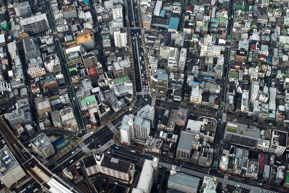 Bird's Eye View of Tokyo
