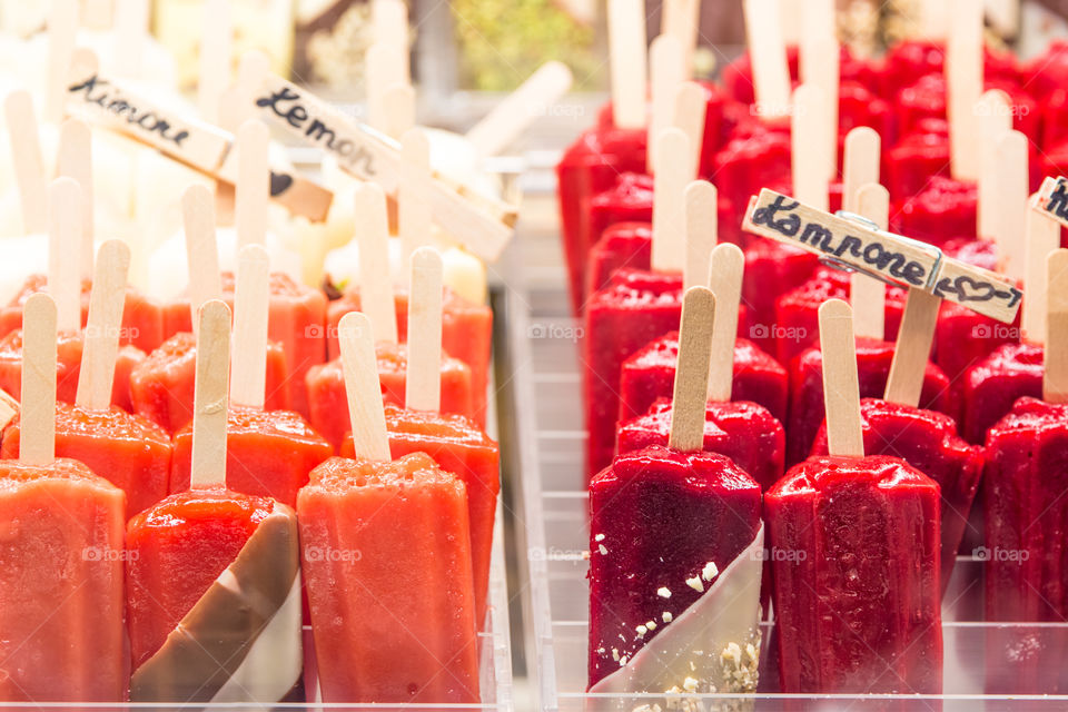 Colorful Ice Cream Popsicles
