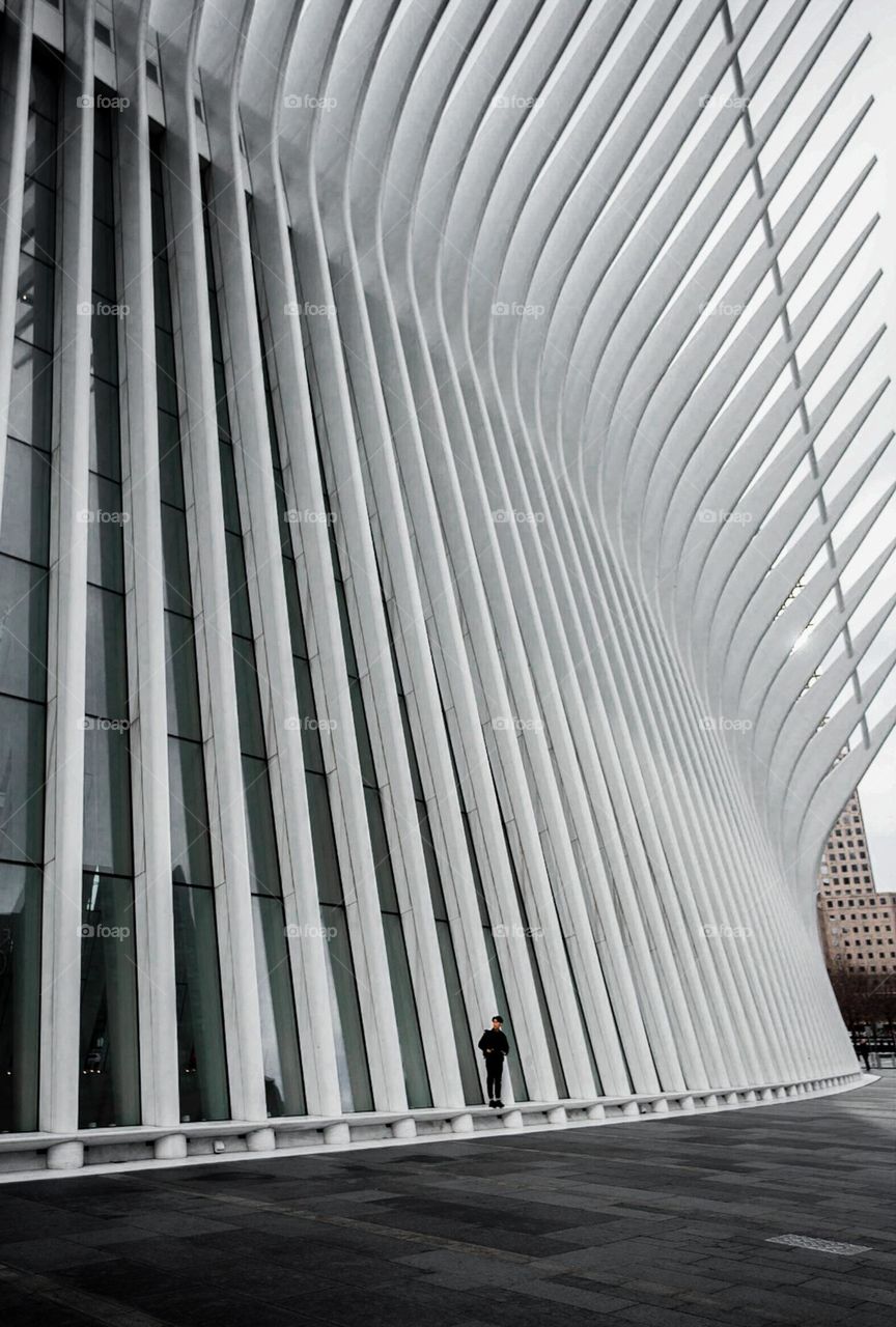 white structure abstract building