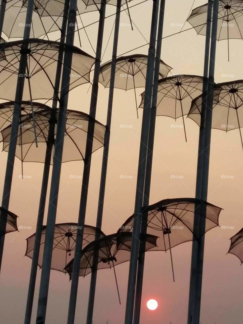umbrellas against the sun show me the way to calm...!!!!