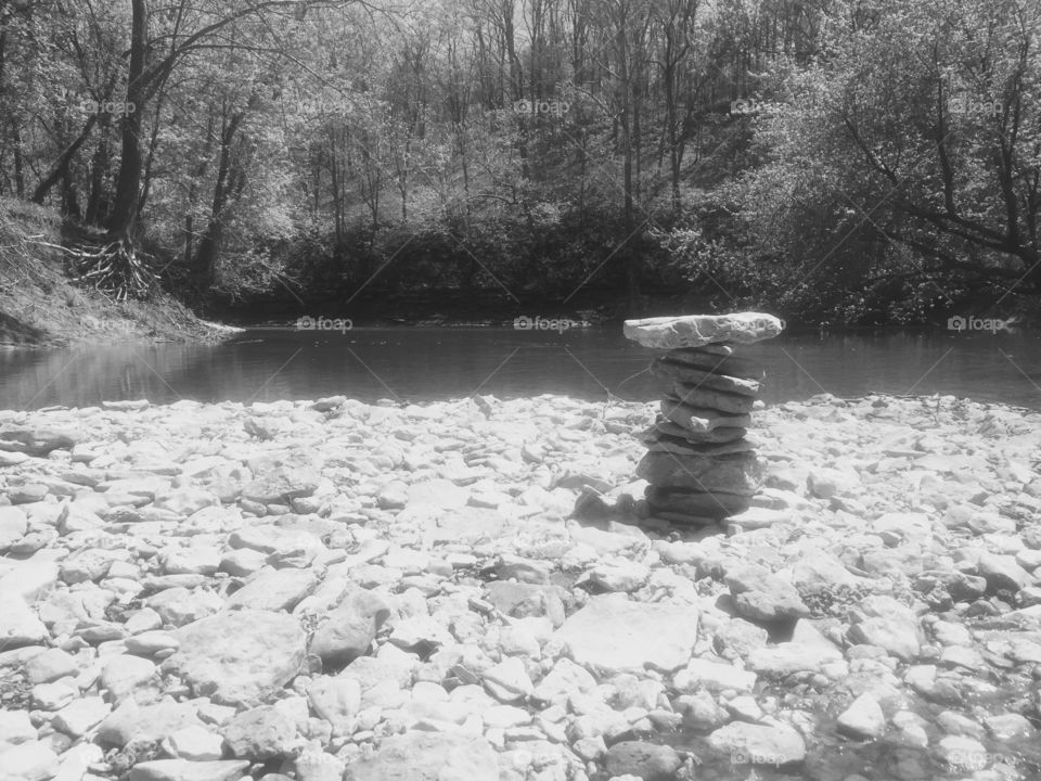 Rock cairn 