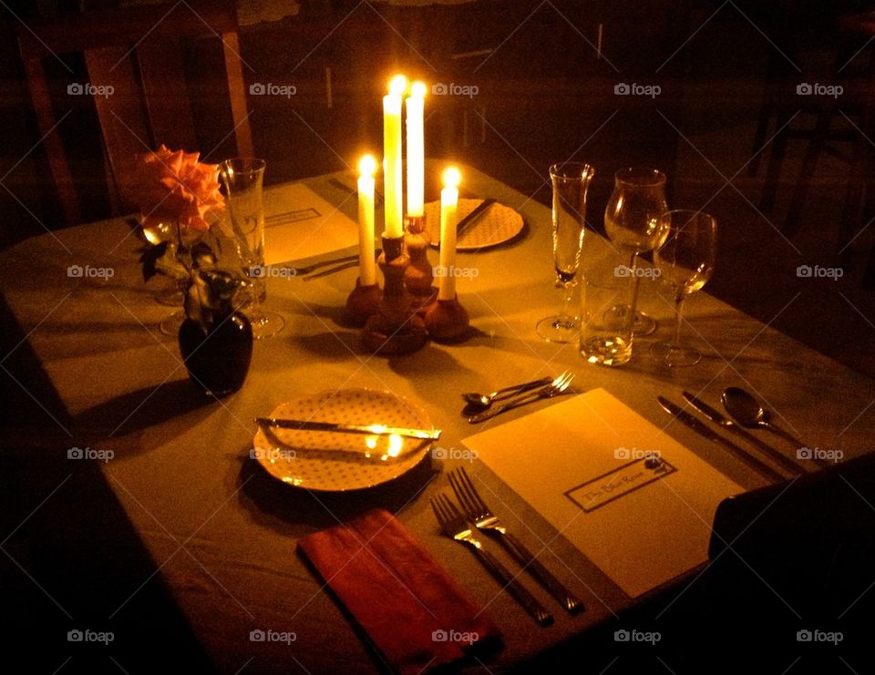 Candlelight dinner