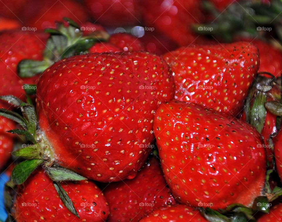 strawberry on the plate