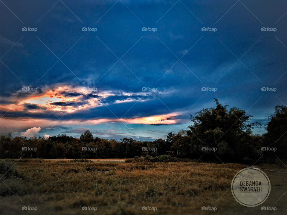 cloudy sky in the morning
