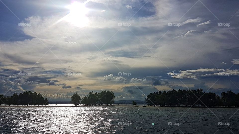 vanishing island in samal, philippines