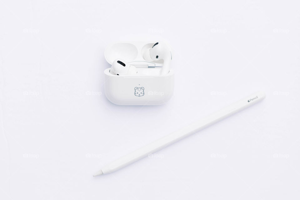 Apple Pencil and AirPods
