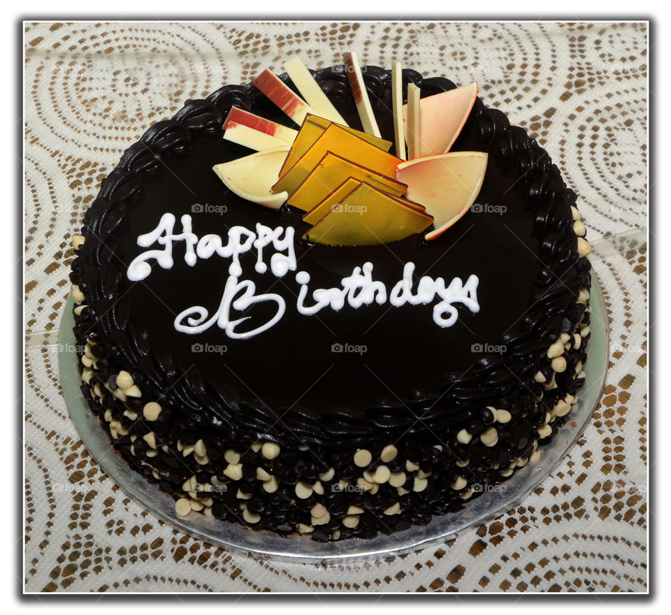 Birthday celebration cake