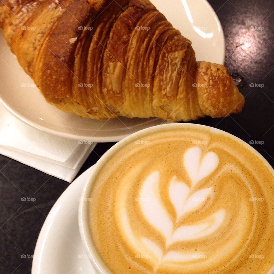 Coffee and Croissant 