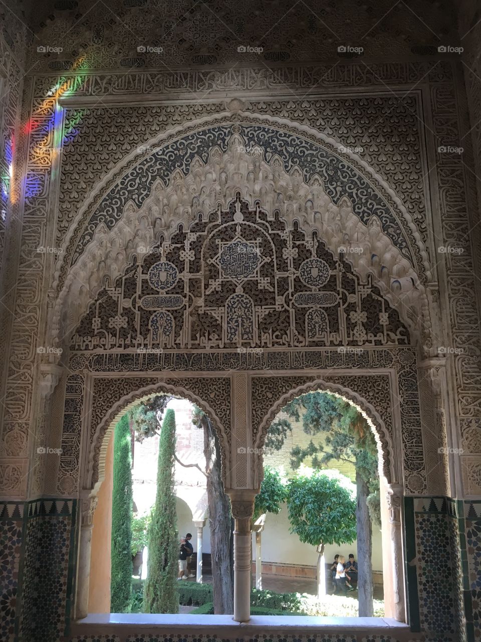 Window in Alhambra, Granada Spain 