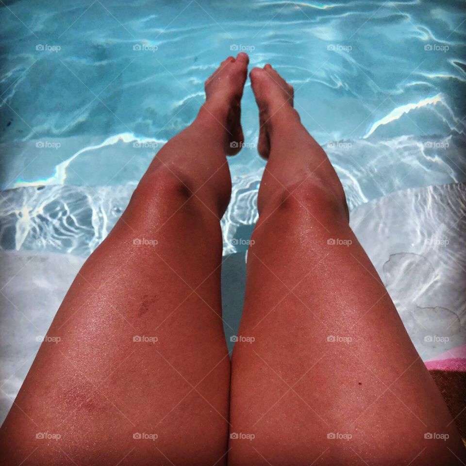 Just a simple shot of my legs dipping in the pool this summer getting my tan on.  If you’ve ever been to Columbia, SC...you know it’s hot hot hot so this was heaven.  A little paradise in the backyard.