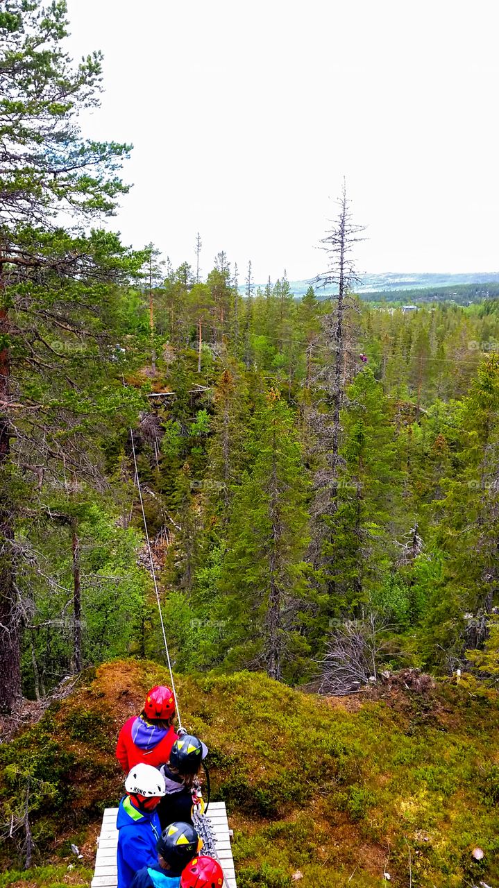 Zip line view!