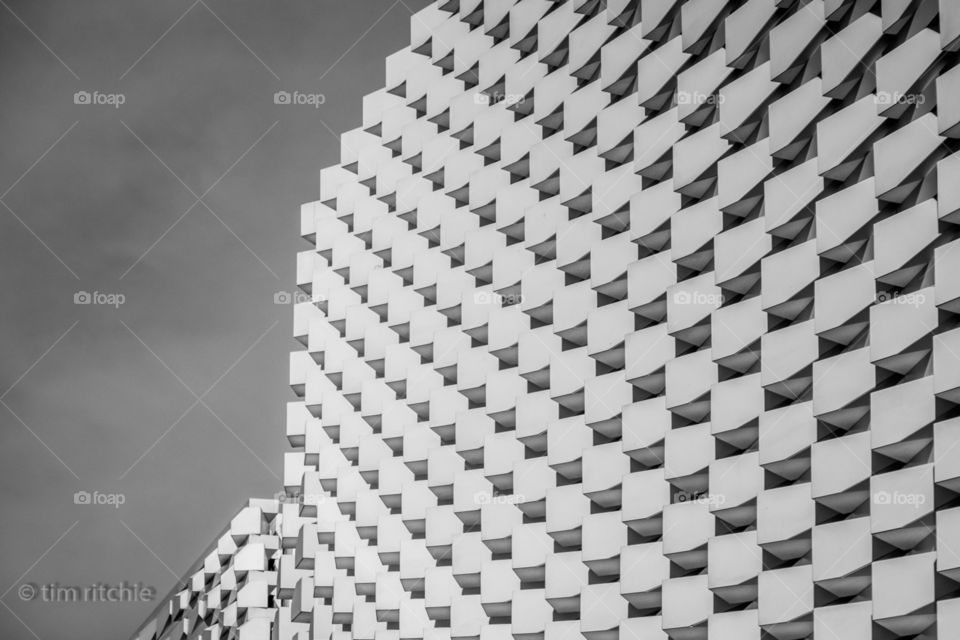 A wall in Itaewon, Seoul, South Korea. It’s a relief to see such relief, design added for the sake of design, texture for the eyes - a facade that is no facade