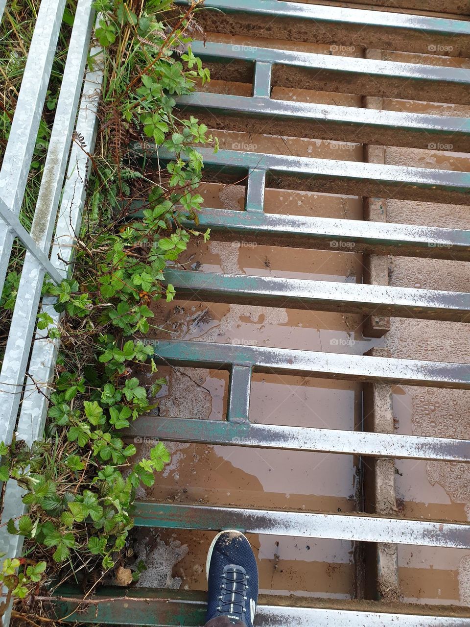 rectangular crossing gate in farming areas