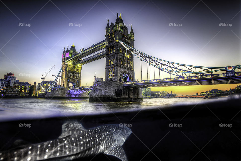 Tower Bridge during sunset, London