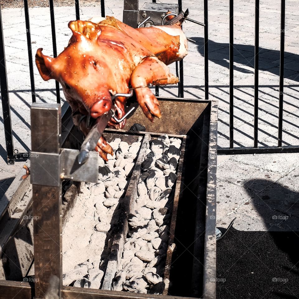 Awful looking violent picture but damn this pig taste good