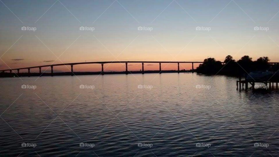 Sunset at Solomons bridge