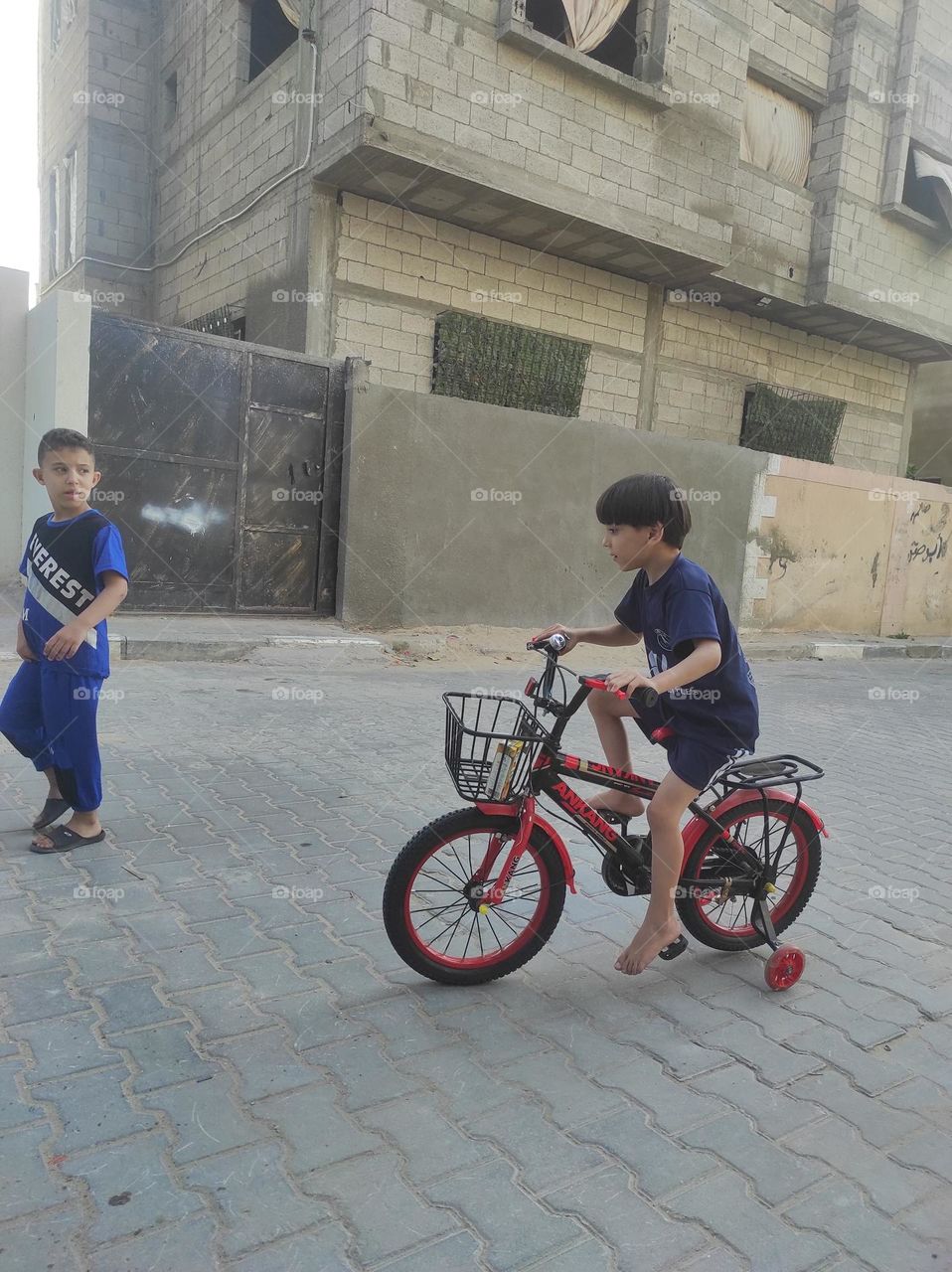 My little boy is riding a bicycle. I wanted to share the picture with you