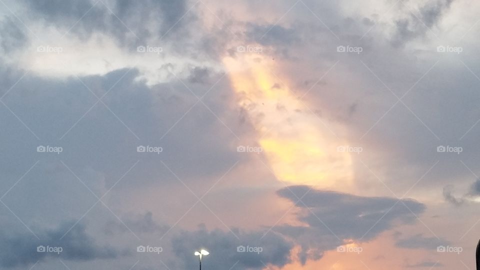 light through the clouds