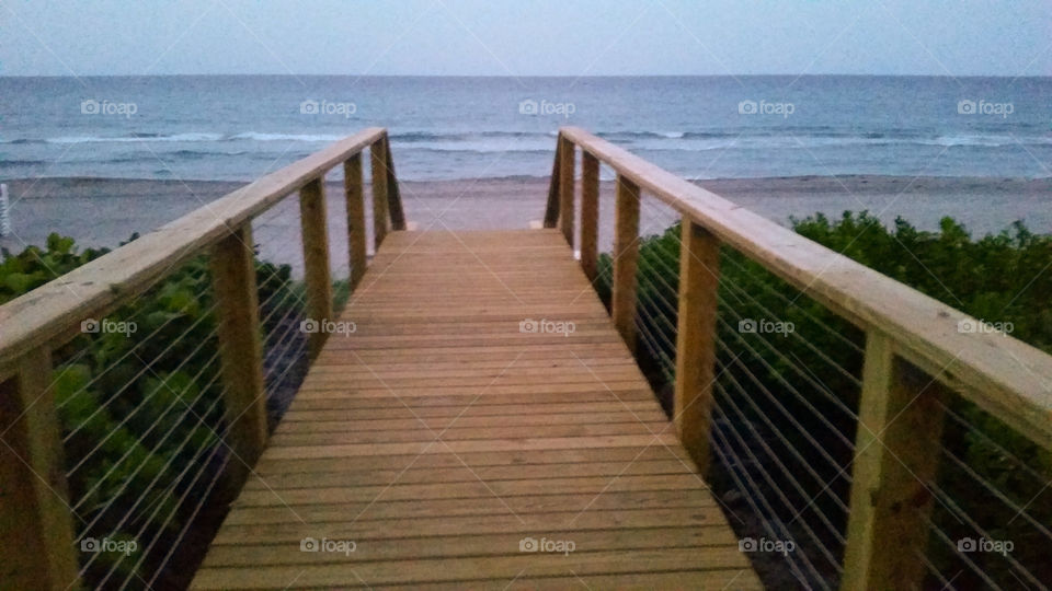 Walkway onto the beach