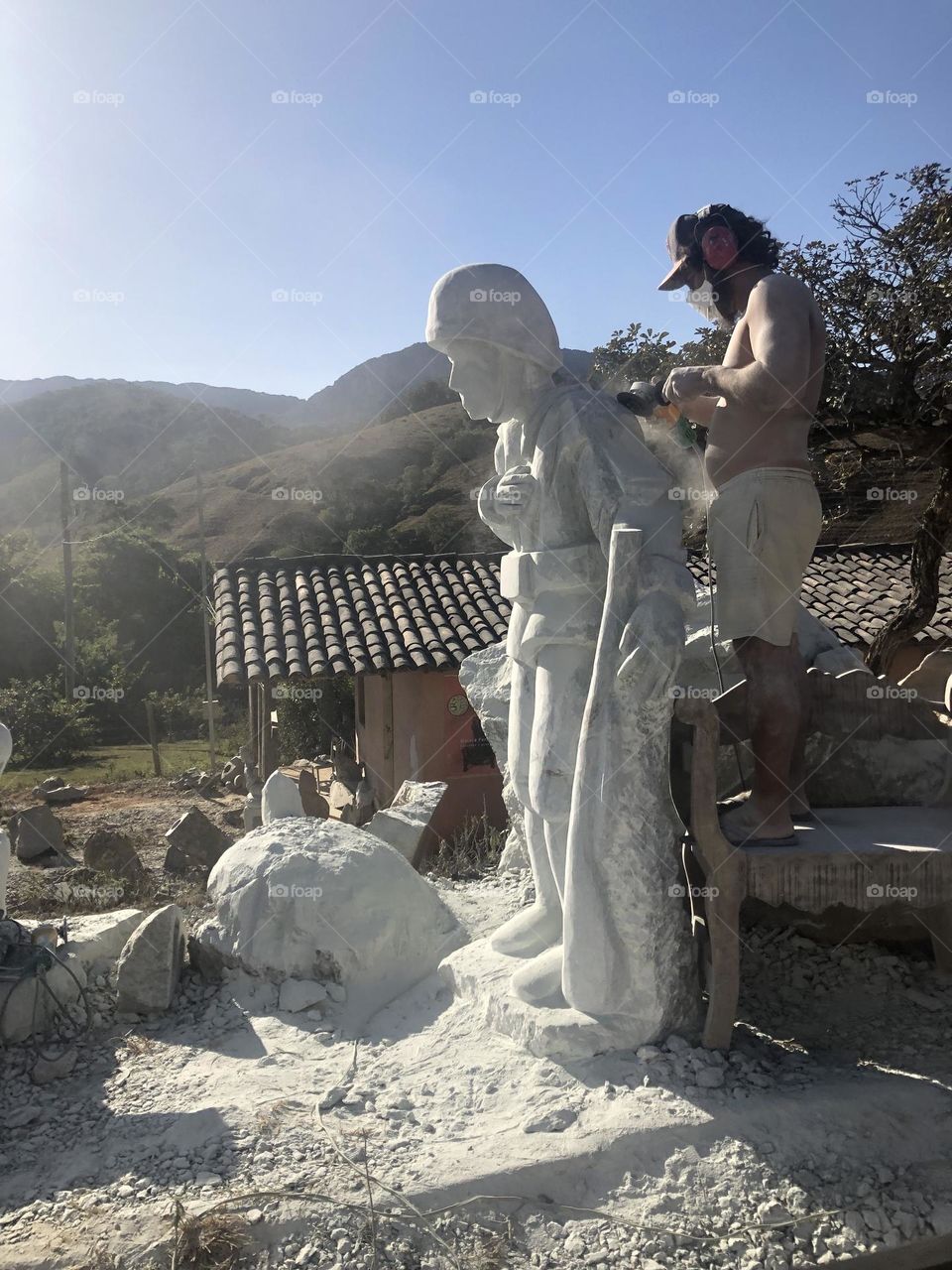 Escultor. Tiradentes. Minas Gerais.